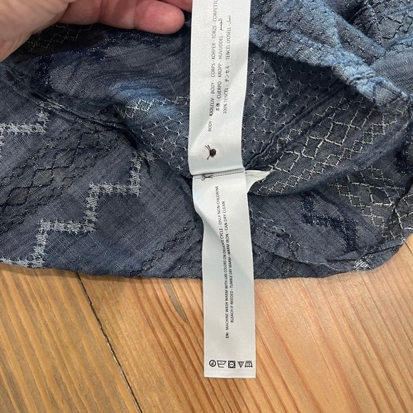 Women's Ariat Blue White Embroidered Western Long Sleeve Shirt Size M,‎ 0030 B 1 - Picture 11 of 12